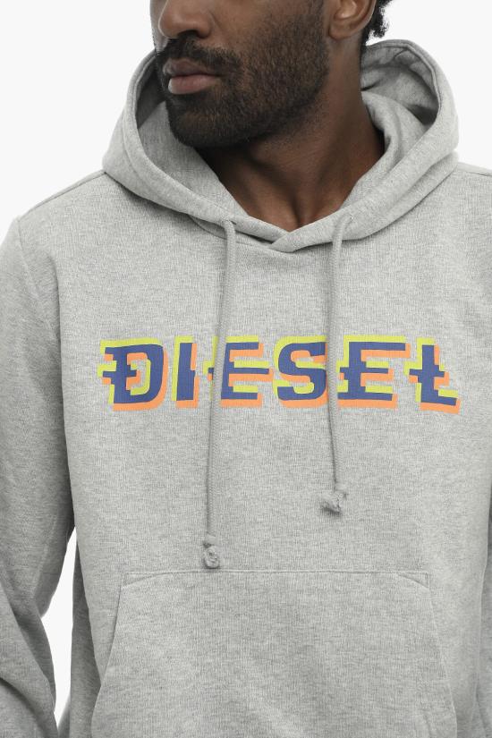  디젤 후드 티셔츠 A06510 0HAYT 9CB Gray - DIESEL