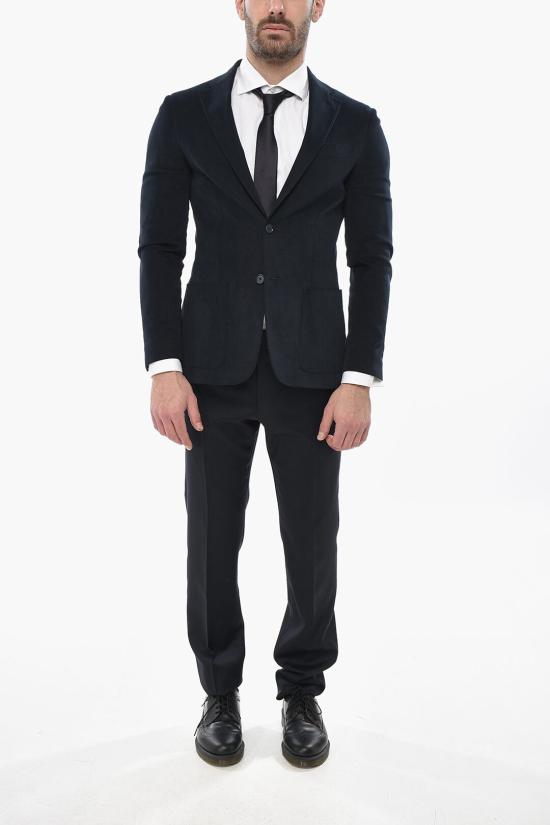  꼬르넬리아니 패치 포켓 롱 슬리브 블레이저 94XZ23 9468503 002 Blue - CORNELIANI