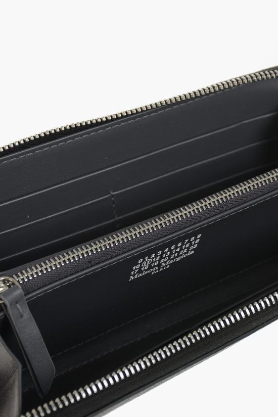  마르지엘라 4스티치 집어라운드 장지갑 S56UI0110 PR044 T8013 24 Black - MAISON MARGIELA