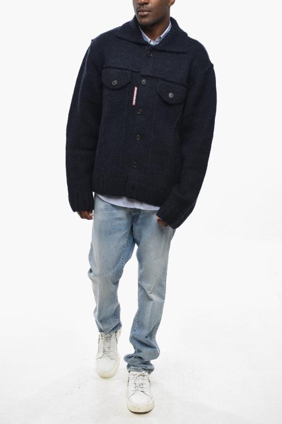  디스퀘어드2 스웨터 S74HA1538 D13143 477 Blue - DSQUARED2