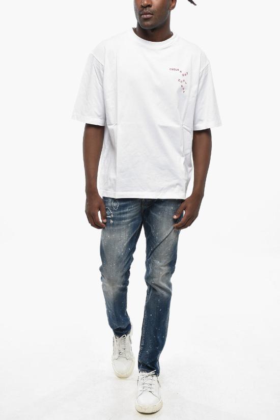  디스퀘어드2 반팔 티셔츠 S74GD1444 D20020 100 White - DSQUARED2
