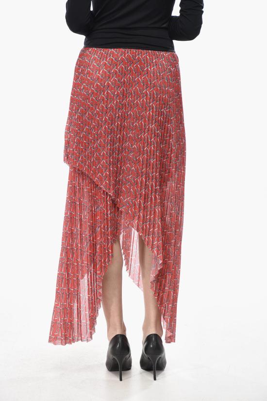  버버리 롱 스커트 8088147 Red - BURBERRY