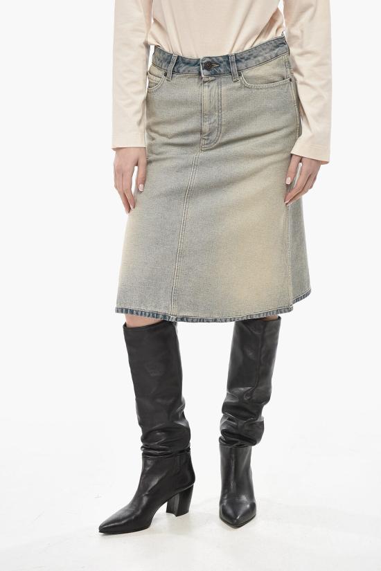  발렌시아가 데님 스커트 773784 TDW15 4209 Light blue