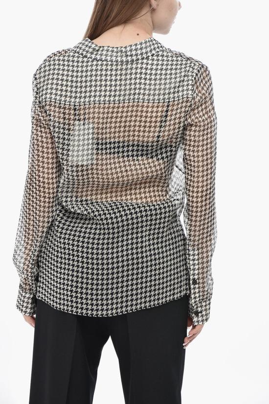  버버리 블라우스 8083441 Black White - BURBERRY