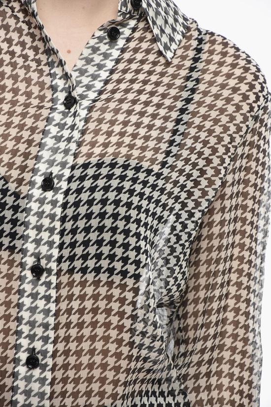  버버리 블라우스 8083441 Black White - BURBERRY