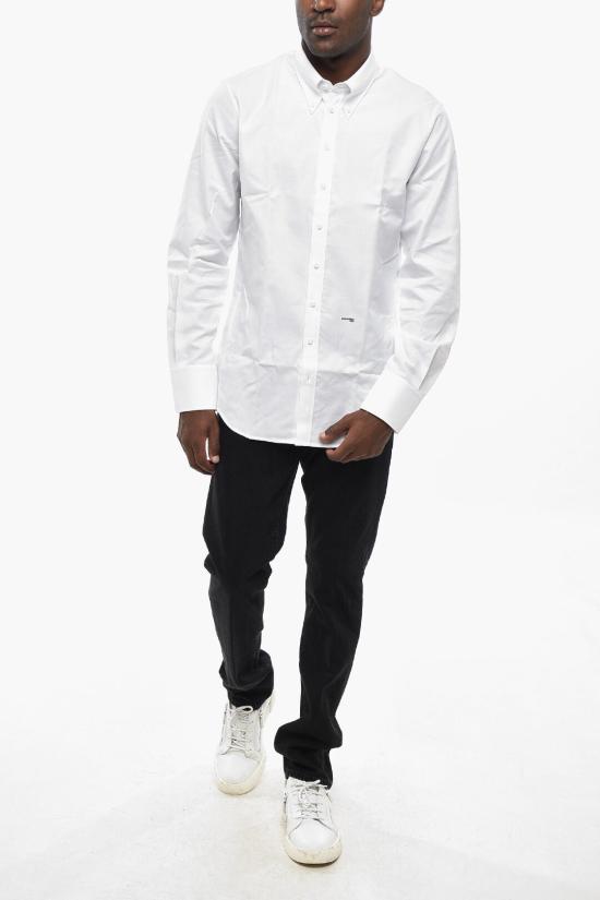  디스퀘어드2 긴팔 셔츠 S74DM0708 S47420 100 White - DSQUARED2