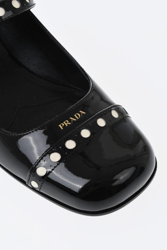  프라다 페이턴트 레더 메리 제인 펌프스 1I816N 069 F0002 Black - PRADA
