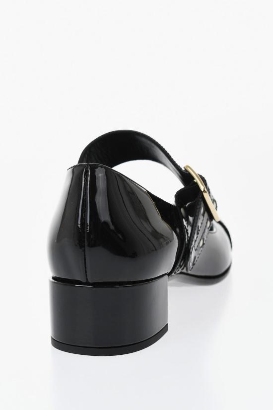  프라다 페이턴트 레더 메리 제인 펌프스 1I816N 069 F0002 Black - PRADA