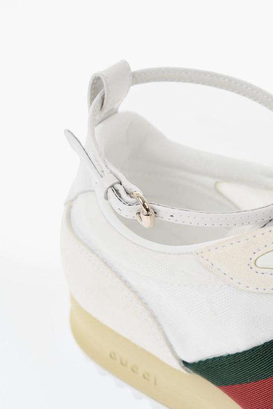  구찌 리모션 레이스업 스웨이드 스니커즈 832918AAEZM9067 White - GUCCI