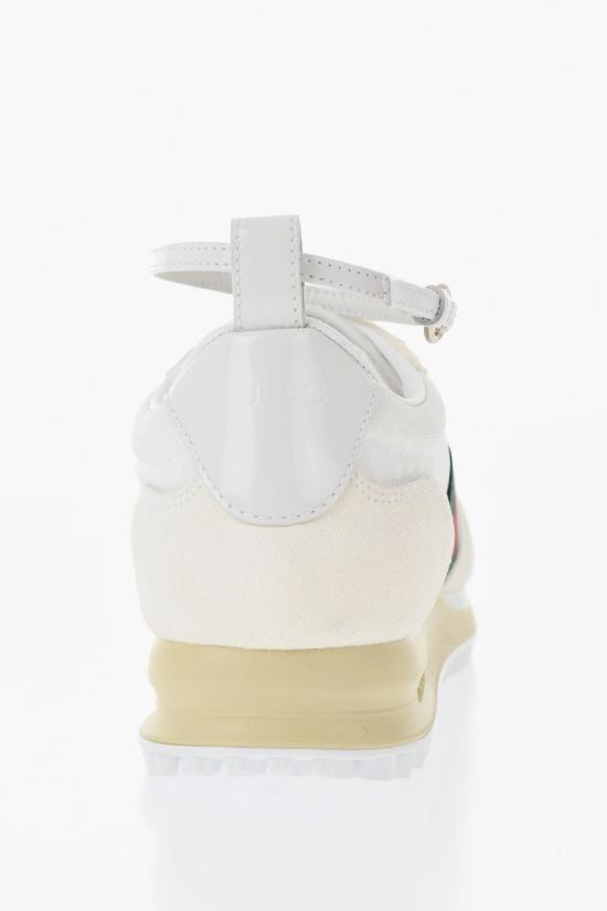  구찌 리모션 레이스업 스웨이드 스니커즈 832918AAEZM9067 White - GUCCI