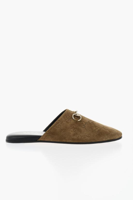  구찌 홀스빗 스웨이드 뮬 849565AAFQV2118 Brown - GUCCI