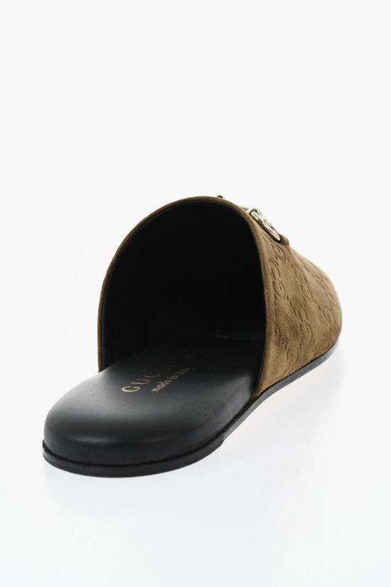  구찌 홀스빗 스웨이드 뮬 849565AAFQV2118 Brown - GUCCI