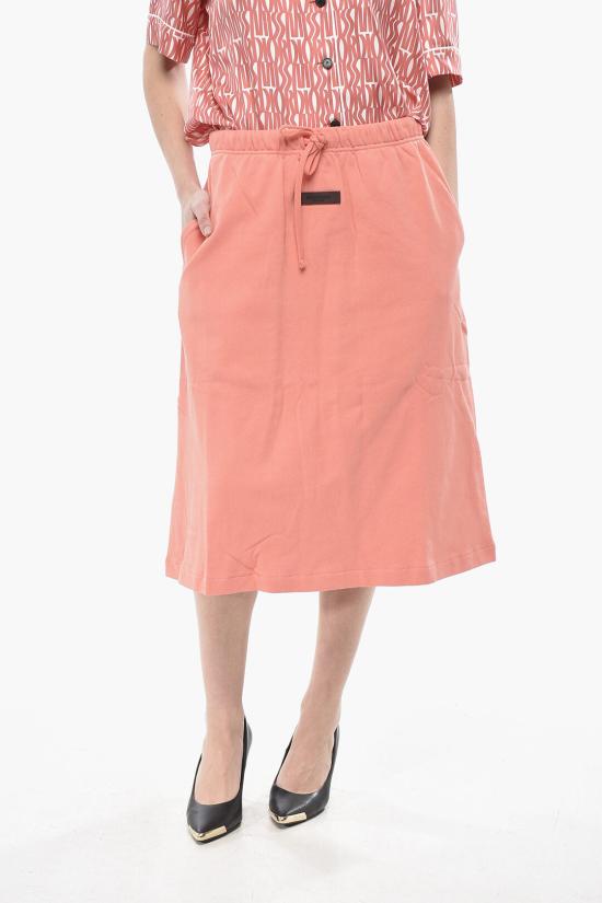  피어오브갓 미디 스커트 160SU225032FW CORAL Orange