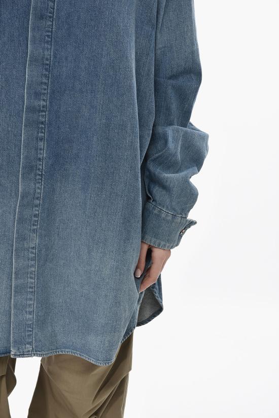  피어오브갓 데님 셔츠 FG24FW50 1018 DNM 436 MEDIUM INDIGO Blue - FEAR OF GOD