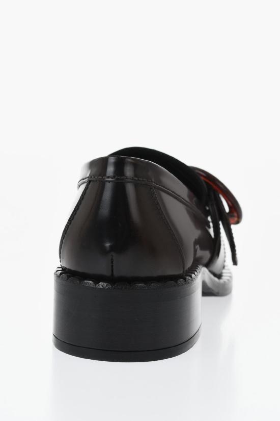  프라다 브러쉬드 레더 로퍼 1D979N P39 F0038 Brown - PRADA