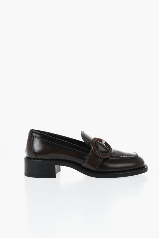  프라다 브러쉬드 레더 로퍼 1D979N P39 F0038 Brown - PRADA