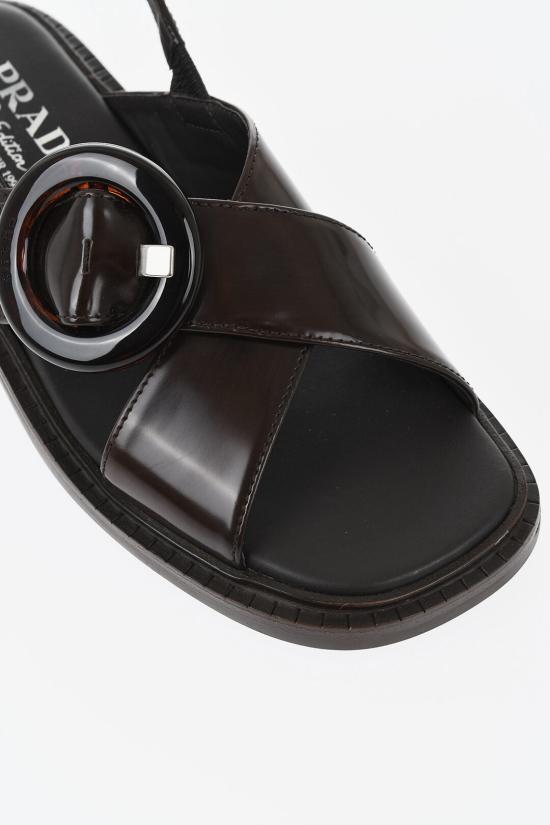  프라다 샌들 1X962N P39 F0038 Brown - PRADA