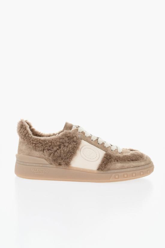  발렌티노 가라바니 레이스업 로우탑 스니커즈 7W2S0IL9 XXI DGZ Beige - VALENTINO GARAVANI
