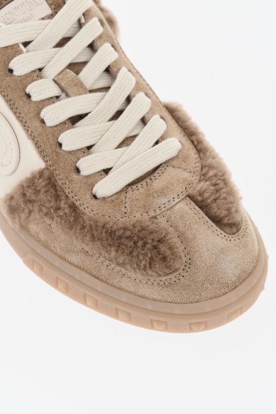  발렌티노 가라바니 레이스업 로우탑 스니커즈 7W2S0IL9 XXI DGZ Beige - VALENTINO GARAVANI