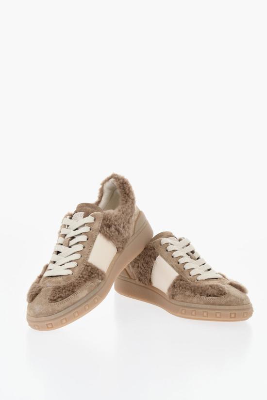  발렌티노 가라바니 레이스업 로우탑 스니커즈 7W2S0IL9 XXI DGZ Beige