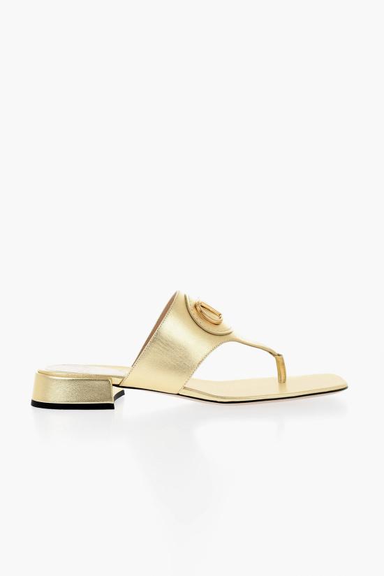  발렌티노 가라바니 뮬/슬리퍼 6W2S0LA9 KDR I8M Gold - VALENTINO GARAVANI