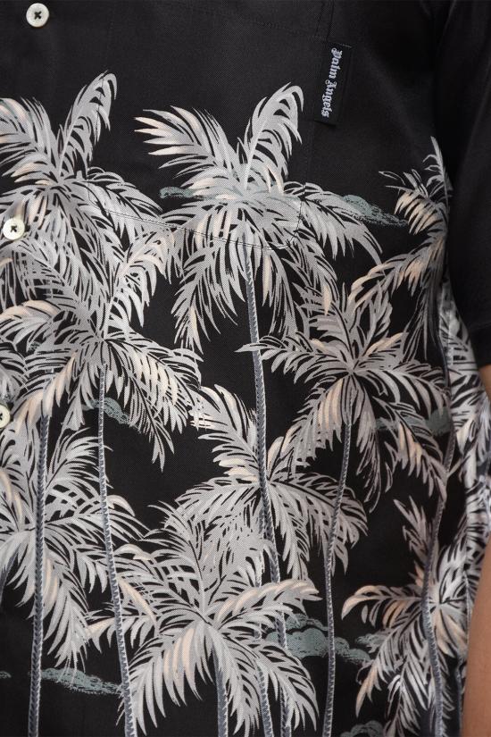  팜앤젤스 반팔 셔츠 PMGA110S22FAB0041001 Black - PALM ANGELS