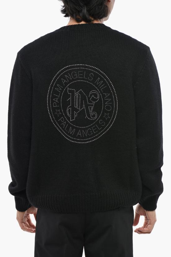  팜앤젤스 가디건 PMHB023R24KNI0011072 Black - PALM ANGELS