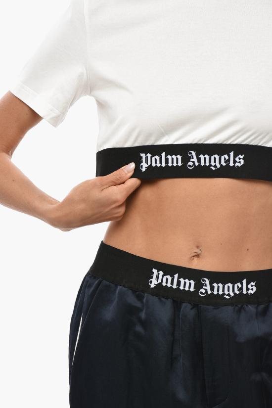  팜앤젤스 반팔 티셔츠 PWAA051C99JER0010101 Black White - PALM ANGELS