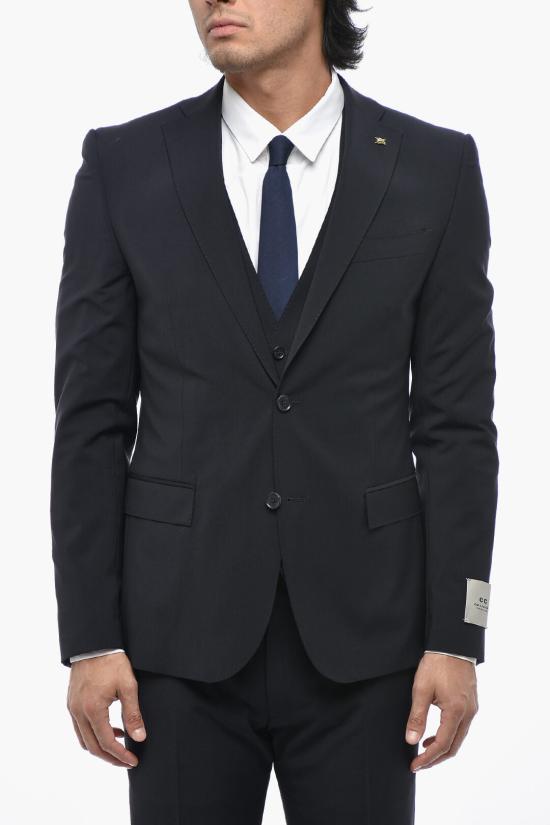  꼬르넬리아니 수트 세트 278R29 2768563 001 Blue - CORNELIANI