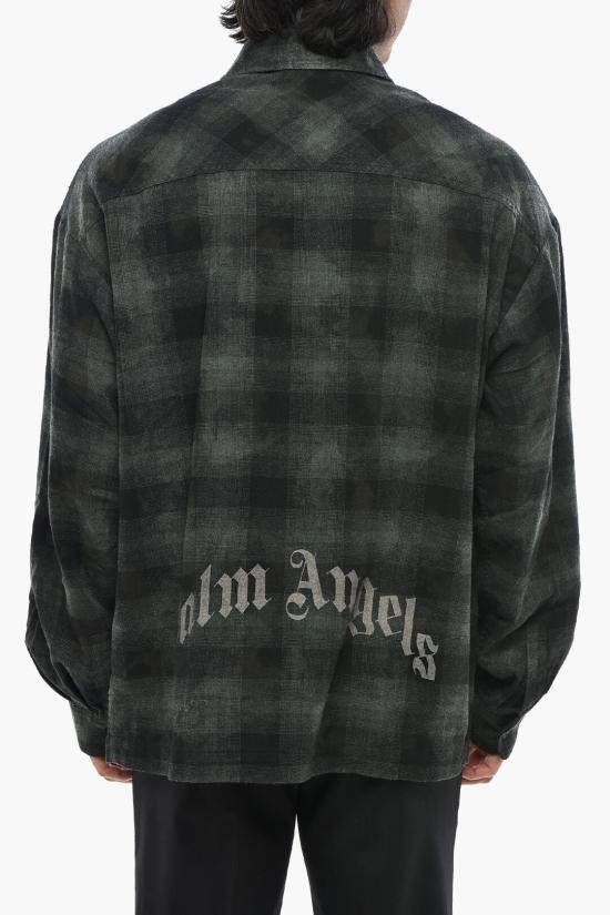  팜앤젤스 긴팔 셔츠 PMGE043S25FAB0025603 Green - PALM ANGELS