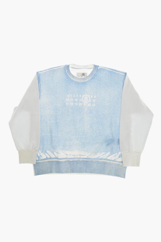  [키즈] 마르지엘라 티셔츠 M60682 MM04F M6801 Bianco Blu