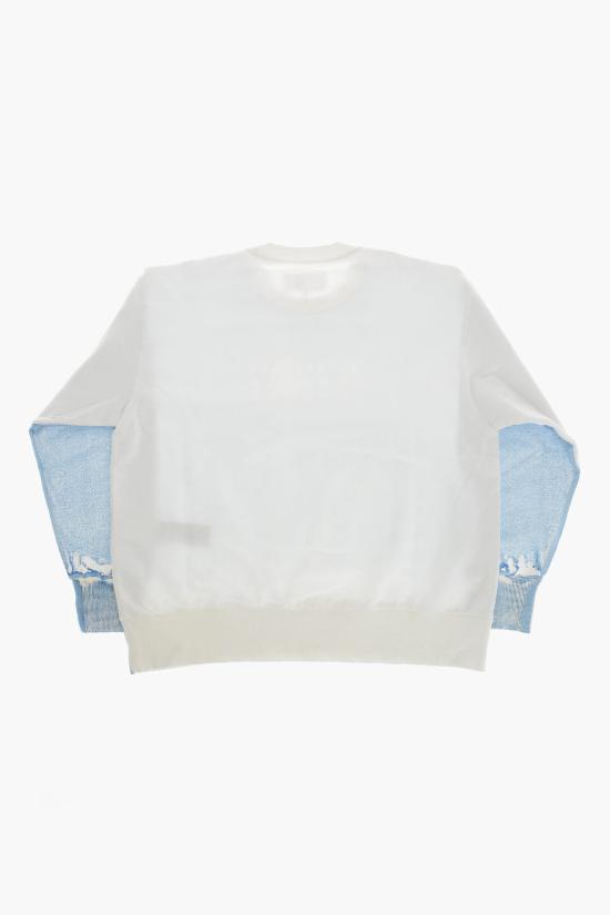  [키즈] 마르지엘라 티셔츠 M60682 MM04F M6801 Bianco Blu - MAISON MARGIELA