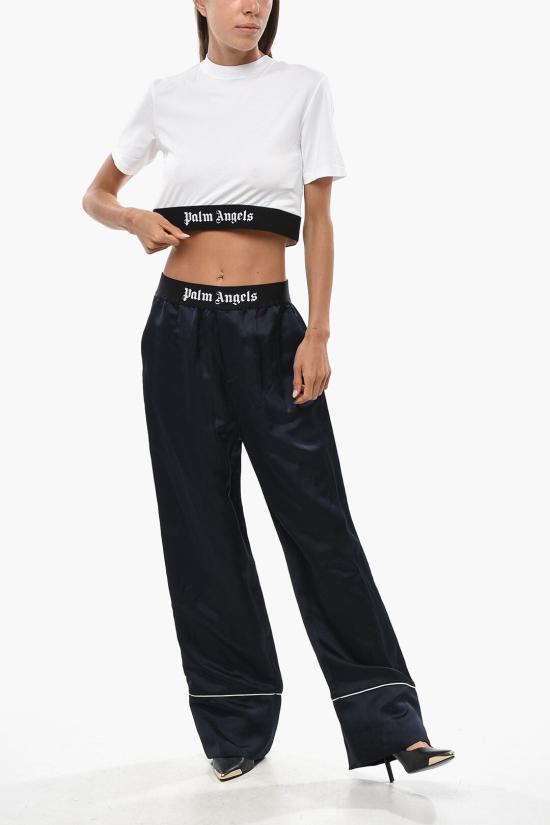  팜앤젤스 반팔 티셔츠 PWAA067C99JER0010310 Black White - PALM ANGELS