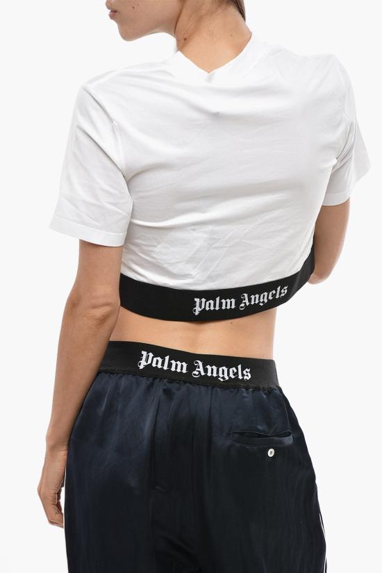  팜앤젤스 반팔 티셔츠 PWAA067C99JER0010310 Black White - PALM ANGELS