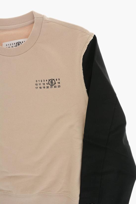  [키즈] 마르지엘라 티셔츠 M60677 MM03J M6C23 Beige Nero - MAISON MARGIELA