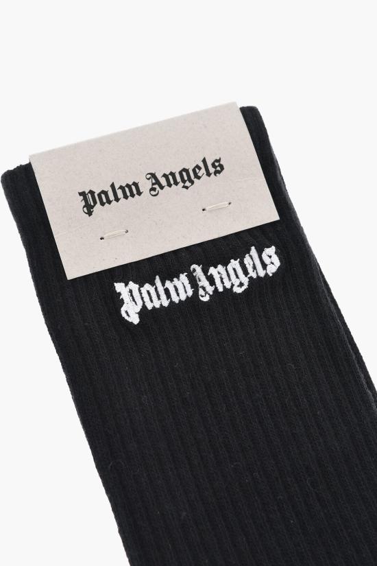  팜앤젤스 양말 PMRA001S24FAB0021001 Black - PALM ANGELS