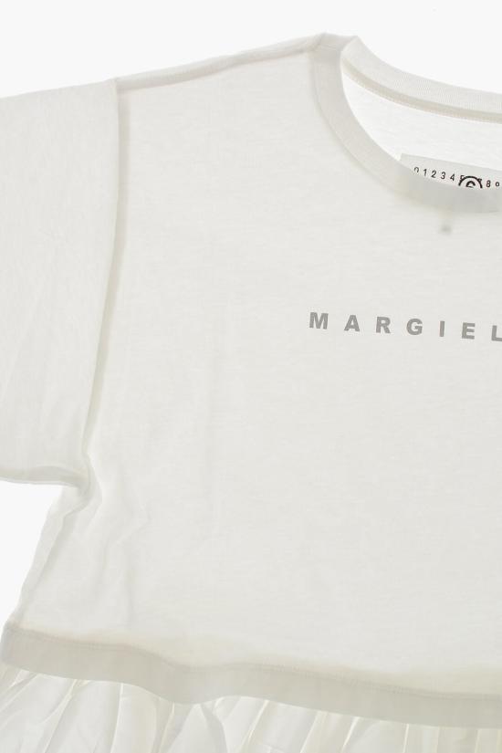  [키즈] 마르지엘라 티셔츠 M60665 MM04I M6102 White - MAISON MARGIELA