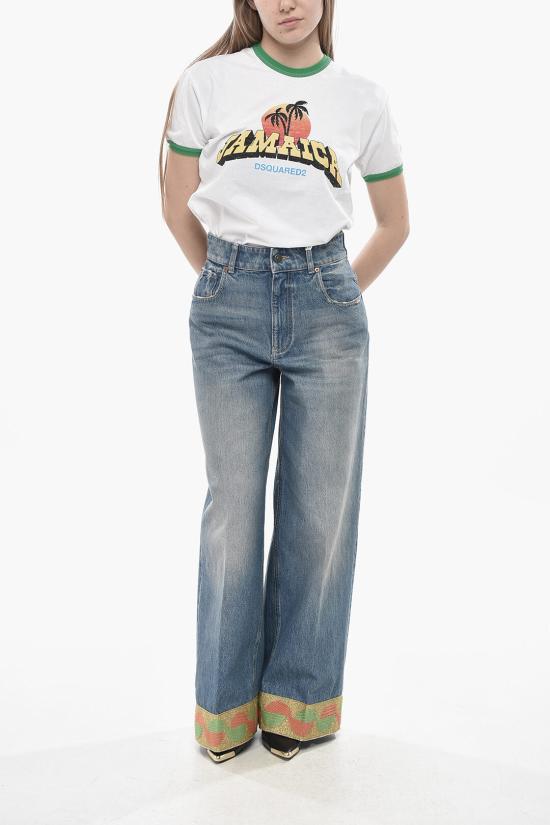  발렌티노 가라바니 데님 팬츠 6B3DD18U94U558 Light blue - VALENTINO GARAVANI