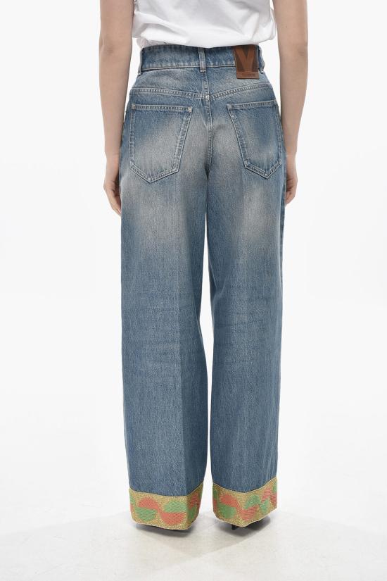  발렌티노 가라바니 데님 팬츠 6B3DD18U94U558 Light blue - VALENTINO GARAVANI