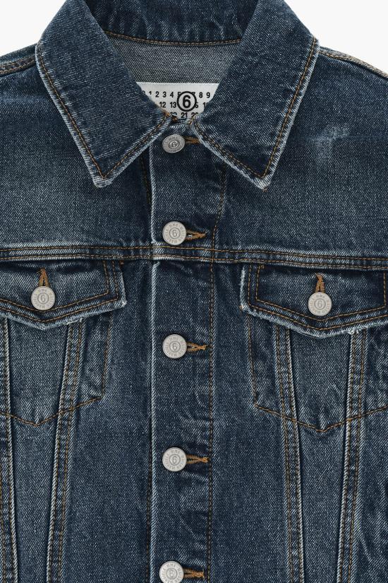  [키즈] 마르지엘라 데님 자켓 M60637 MM04D M6C08 Blu Nero - MAISON MARGIELA
