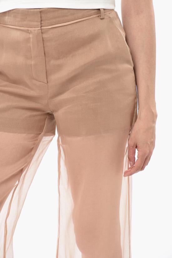  핑코 스트레이트 팬츠 104698A2EE L31 Pink - PINKO