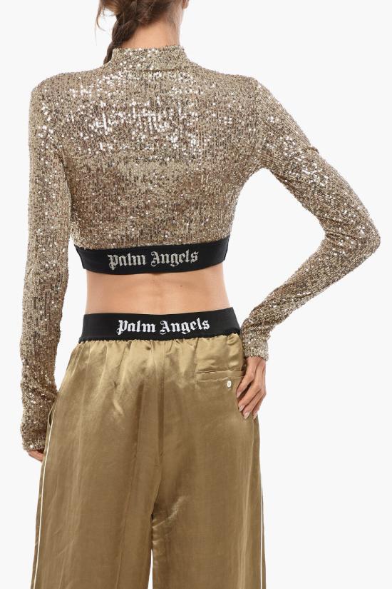  팜앤젤스 긴팔 티셔츠 PWAD067F24FAB0017610 Gold - PALM ANGELS