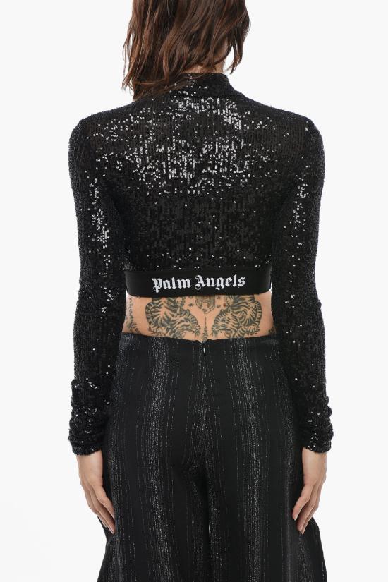  팜앤젤스 긴팔 티셔츠 PWAD067F24FAB0021010 Black - PALM ANGELS