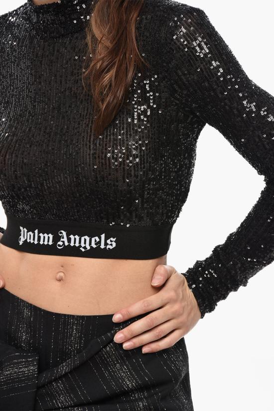  팜앤젤스 긴팔 티셔츠 PWAD067F24FAB0021010 Black - PALM ANGELS