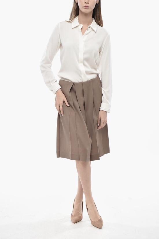  랑방 숏팬츠 RWTR0075 5857A24 394 Brown - LANVIN