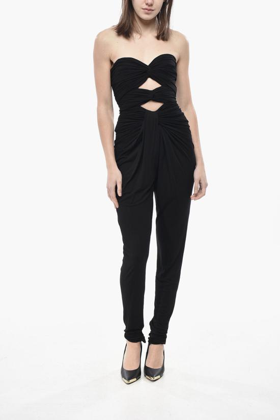  생로랑 점프수트 710511Y5F631000 Black