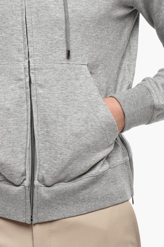  꼬르넬리아니 후드 티셔츠 91G562 3125065 015 Gray - CORNELIANI