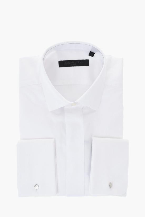  꼬르넬리아니 긴팔 셔츠 92P950 3981000 028 White