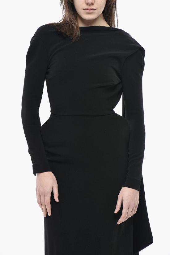  발렌시아가 롱 원피스 809037TRO27 1000 Black - BALENCIAGA