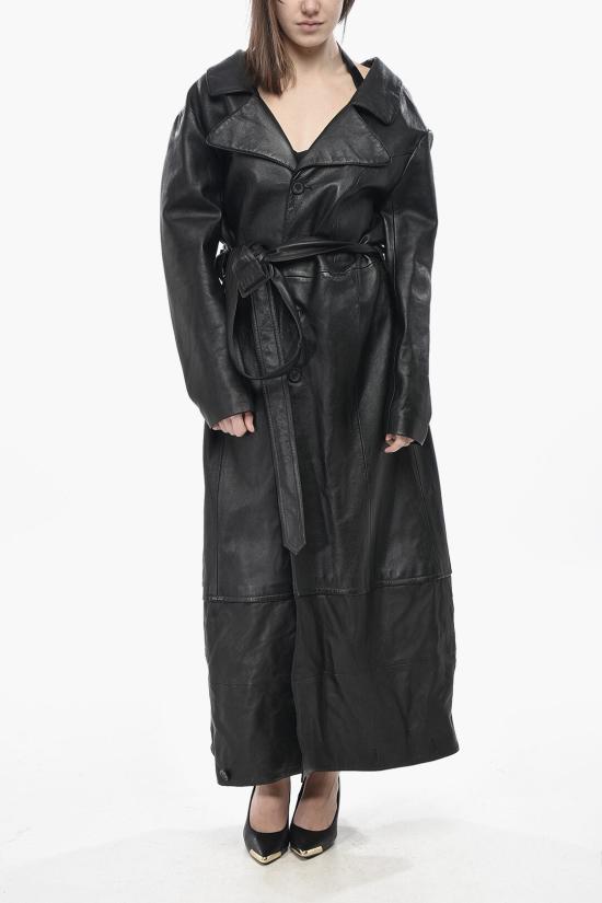  발렌시아가 가죽 자켓 792809 TQS10 1000 Black